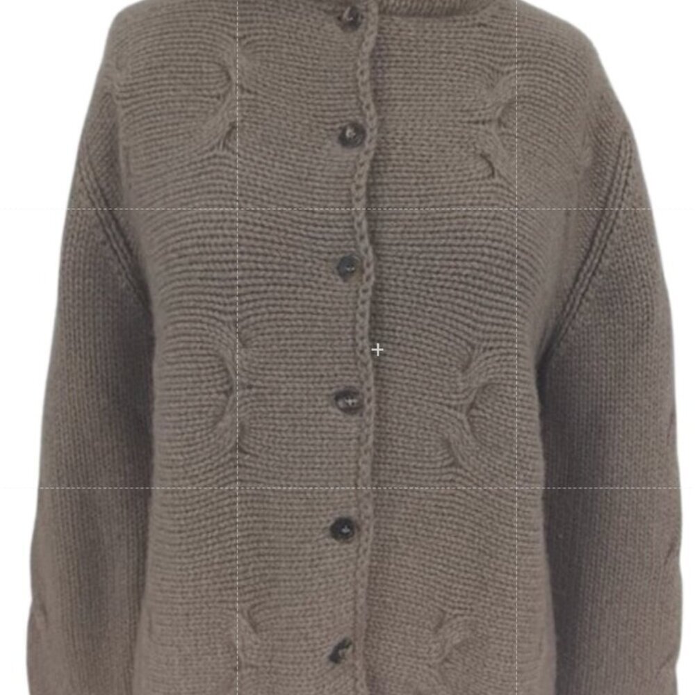 Paolo Tonali 100% Cashmere Caramel Cardigan sweater M
